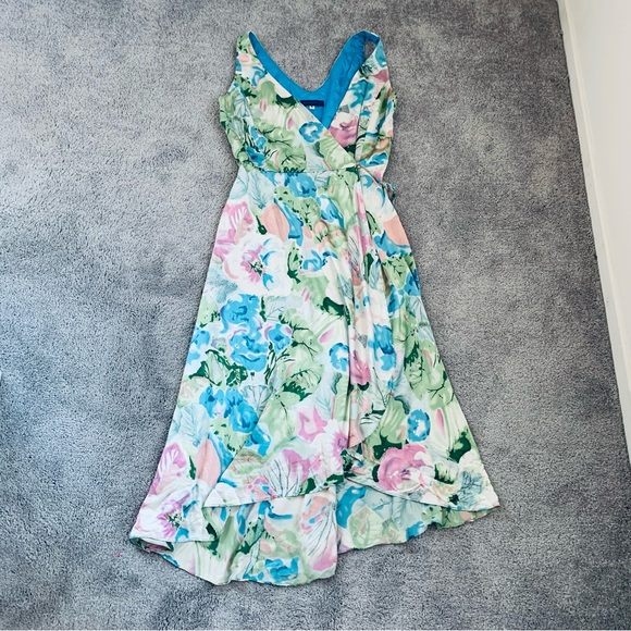 MARIO BALTHAZAR SILK FLORAL MIDI DRESS - Picture 2 of 6